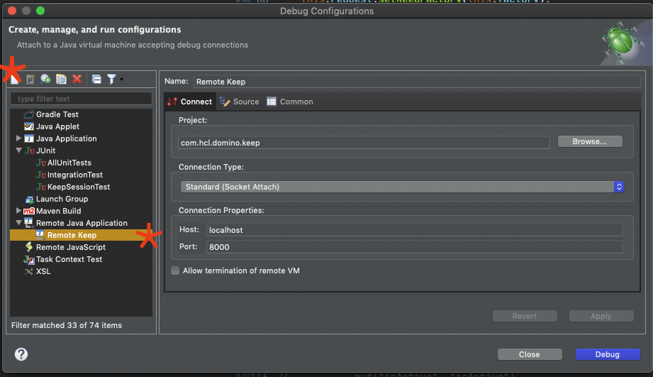 Remote Eclipse Debugger